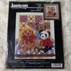 Janlyn “Quilt Cuddlers” counted cross stitch kit New